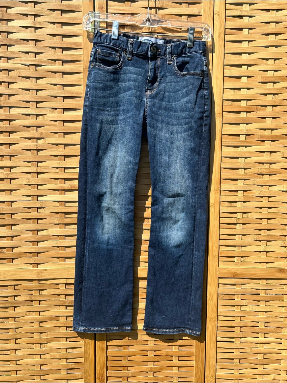 🔥3/$8- Old Navy Girls Dark Blue Boot cut Jeans
